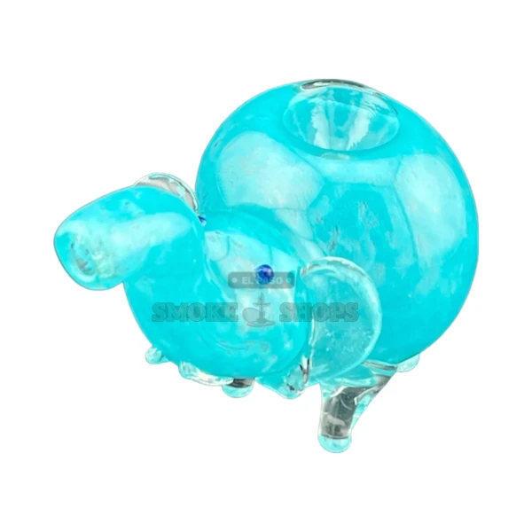 Colored Elephant Glass Spoon Hand Pipe