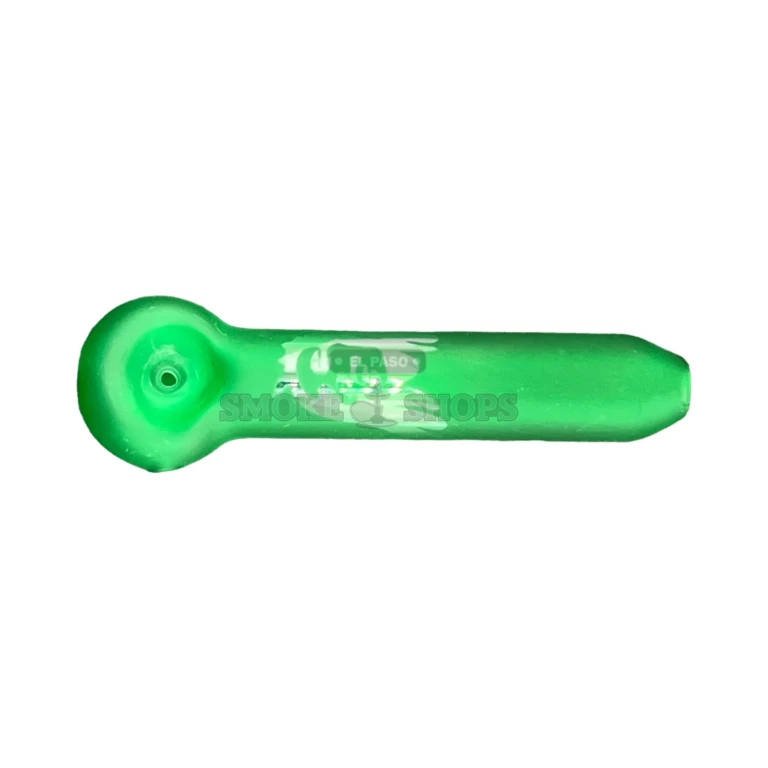 Colored Marley borosilicate hand pipe in El Paso, about 114 mm long with a left-side carb, glass spoon pipe
