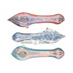 Conehead Glass Spoon Hand Pipe thumbnail