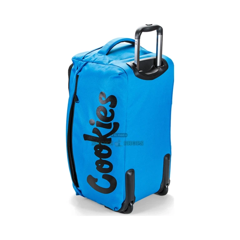 Cookies Trek Roller smell-proof wheeled travel bag in El Paso, roomy nylon canvas build about 24x14x13 inches, pick up today