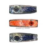 Dark Brick Glass Spoon Hand Pipe thumbnail