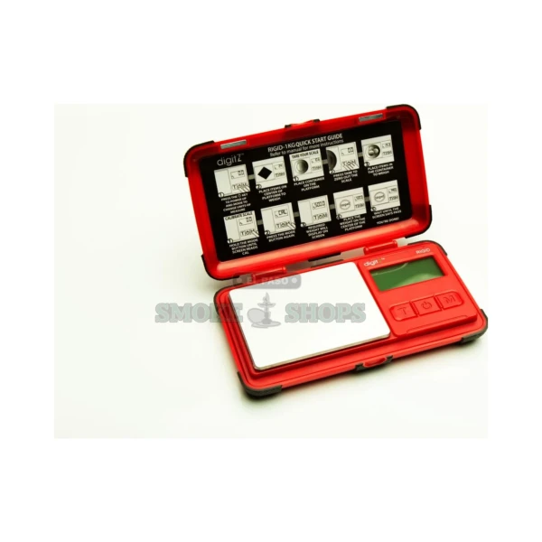 Digitz AWS Rigid-1200 pocket scale front view in El Paso, 1200g x 0.1g, backlit LCD, same-day pickup