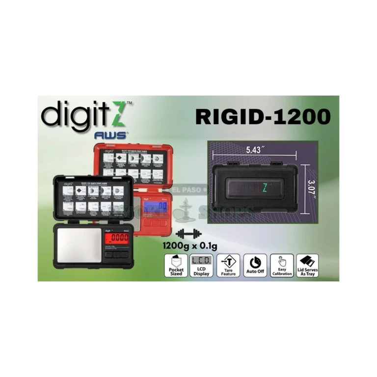 Digitz AWS Rigid-1200 pocket scale with removable tray in El Paso, 1200g capacity, in stock near you