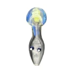 Double Dot Clear Glass Spoon Hand Pipe thumbnail