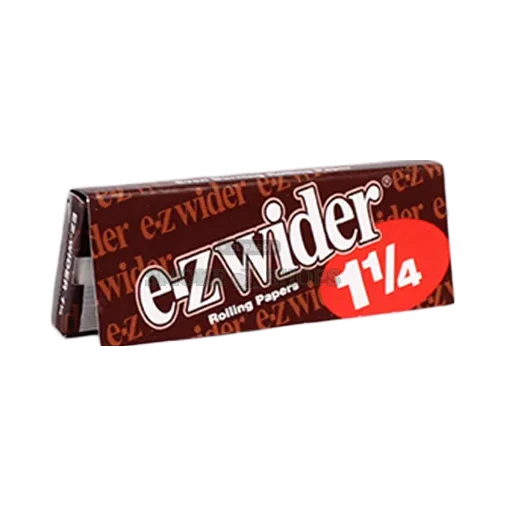 E-Z Wider rolling papers booklet in El Paso, thin flax-fiber leaves with natural gum line, 24 per booklet