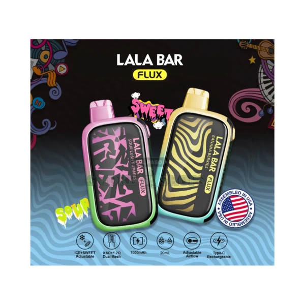 Lala Bar Flux 40K Disposable Vape in El Paso, 8 Flavors