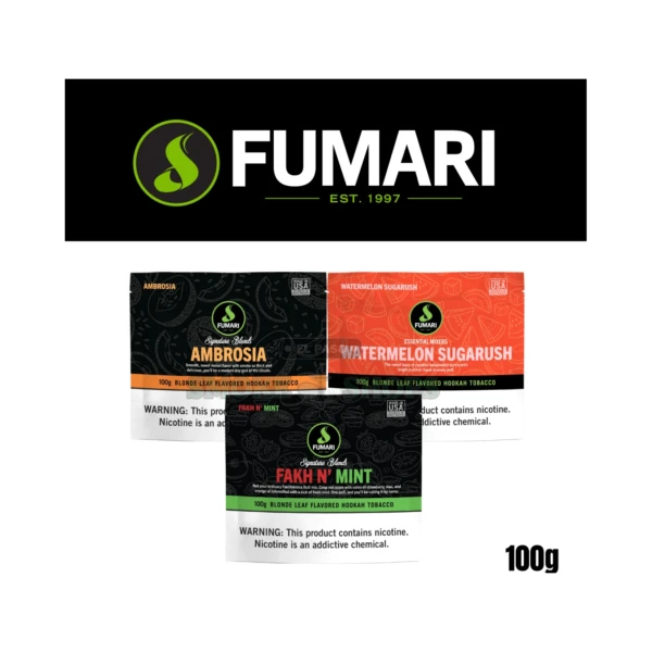 Fumari Shisha Hookah Tobacco in El Paso, 100g Pouch
