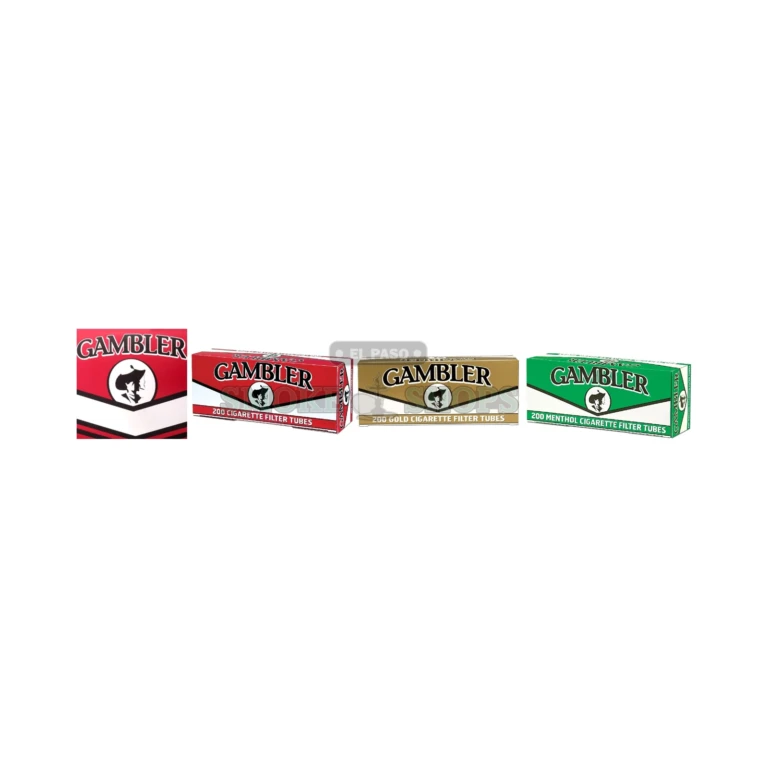 Gambler king size cigarette tubes in El Paso, built-in filter for roll-your-own loose tobacco, box of 200