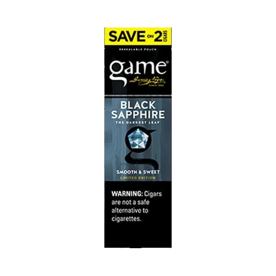 New GAME Cigarillos Black Sapphire at El Paso Smoke Shop, in stock in El Paso for same-day pickup