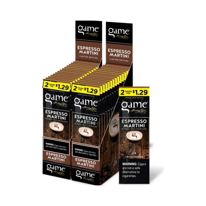 New GAME Cigarillos Espresso Martini at El Paso Smoke Shop, in stock in El Paso for same-day pickup