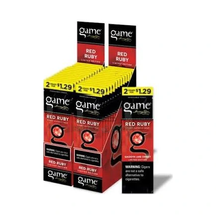 New GAME Cigarillos Red Ruby at El Paso Smoke Shop, in stock in El Paso for same-day pickup