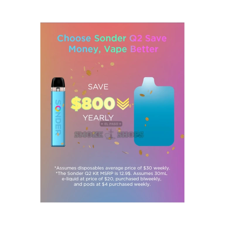GeekVape Sonder Q 2 aluminum alloy body in El Paso, slim flat-pen 30W pod vape, same-day pickup