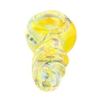 Golden Cork Screw Glass Spoon Hand Pipe thumbnail