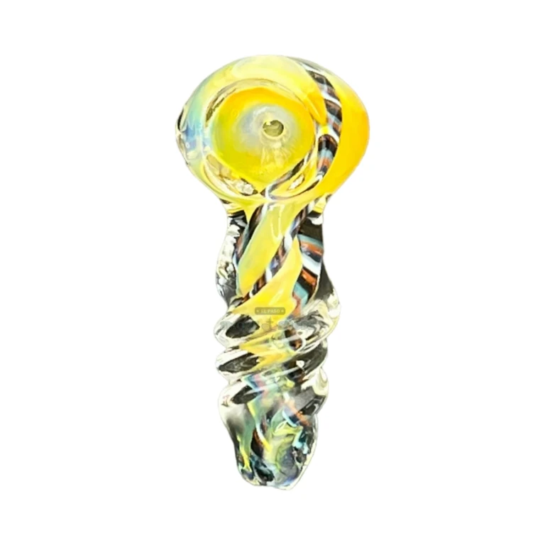 Golden Cork Screw borosilicate pipe in El Paso, about 73 mm long with a left-side carb, glass hand pipe