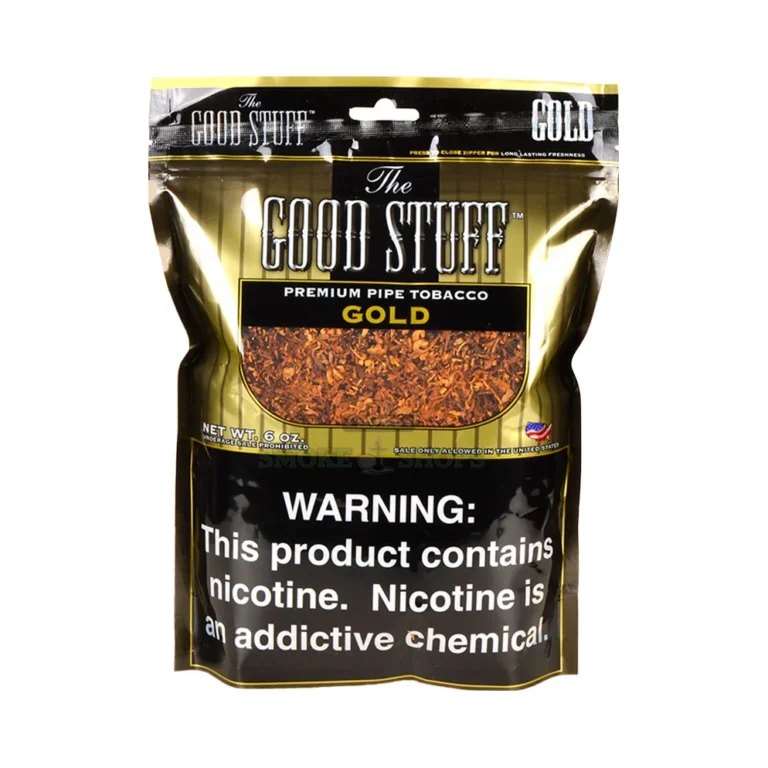 Good Stuff Tobacco Bags Gold 16oz at El Paso Smoke Shop, in stock for same-day pickup