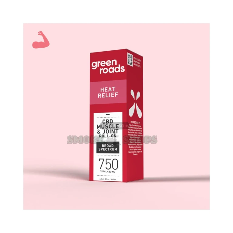 Green Roads Heat Relief CBD roll-on applicator tip in El Paso, hands-free water-based hemp topical