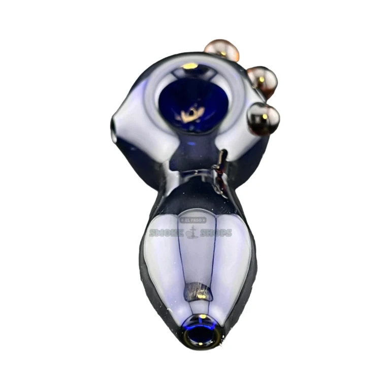 Grimmjow glass pipe bowl close-up in El Paso, 17 mm medium bowl for tobacco use, El Paso Smoke Shops