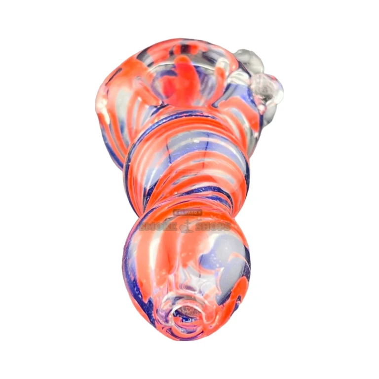 Hawaiian Flower glass spoon pipe bowl close-up in El Paso, 15 mm bowl for tobacco use, El Paso