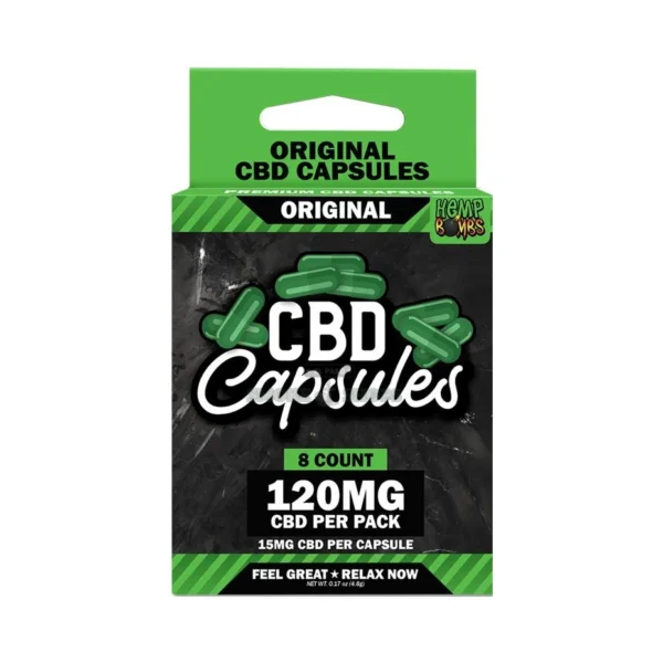 Hemp Bombs CBD Capsules bottle in El Paso, 15mg pure CBD isolate per capsule, unflavored, lab-tested, same-day pickup