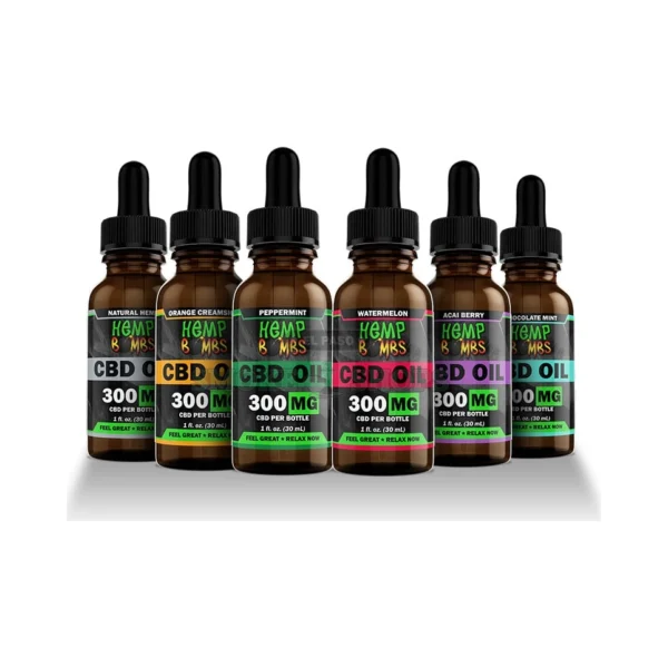 Hemp Bombs CBD Oil Tincture 30ml amber bottle in El Paso, CBD isolate sublingual drops, same-day pickup