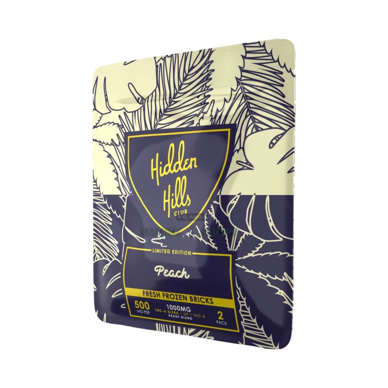 Heady Blend Edible 1000mg 2Pk Hidden Hills Peach close-up at El Paso Smoke Shop, in stock near me for same-day pickup