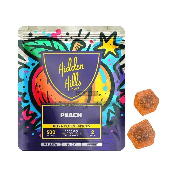 Heady Blend Edible 1000mg 2Pk Hidden Hills Peach at El Paso Smoke Shop, in stock near me for same-day pickup