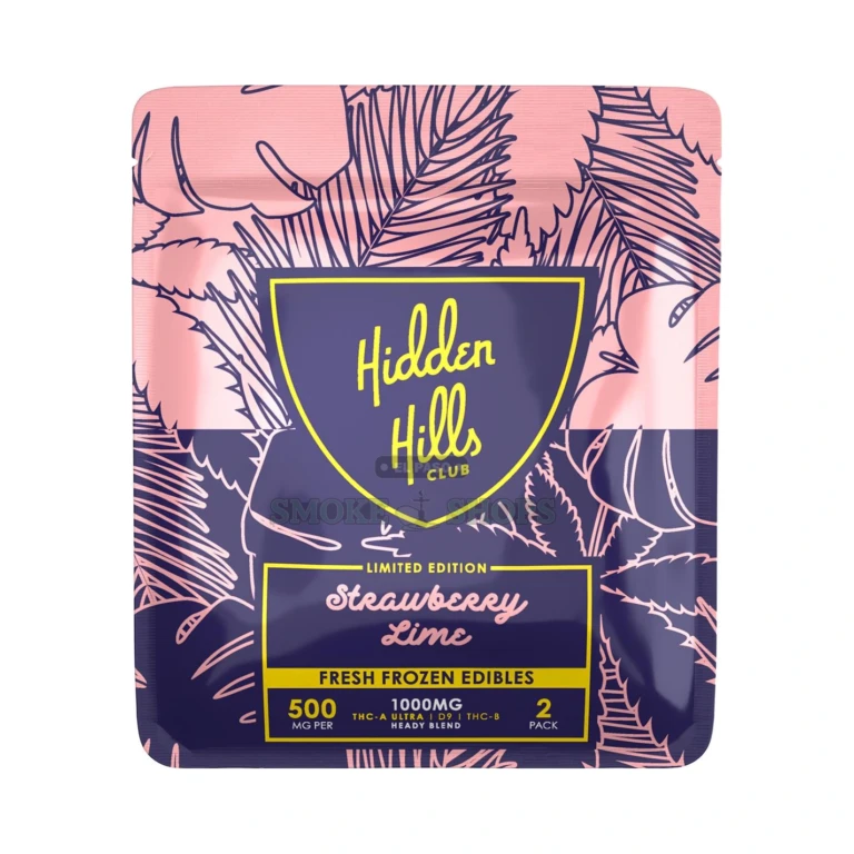 Heady Blend Edible 1000mg 2Pk Hidden Hills Strawberry Lime close-up at El Paso Smoke Shop, in stock near me for same-day pick
