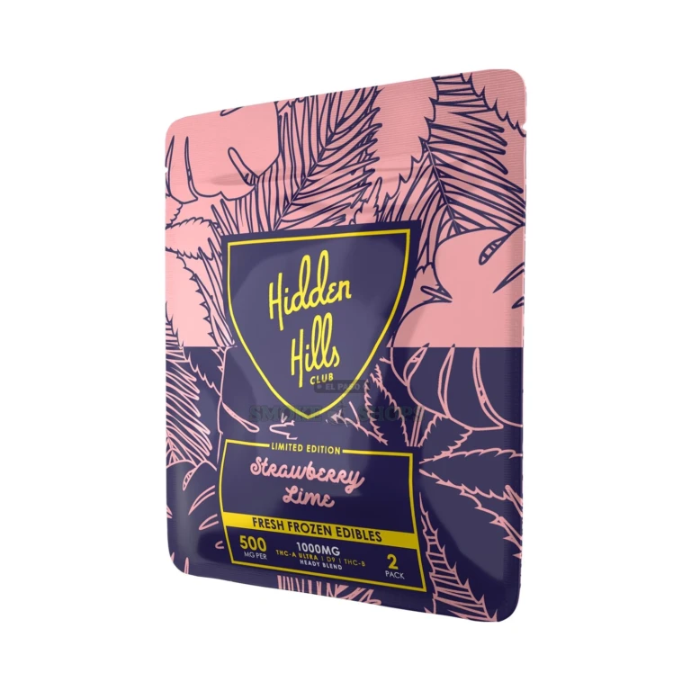 Heady Blend Edible 1000mg 2Pk Hidden Hills Strawberry Lime close-up at El Paso Smoke Shop, in stock near me for same-day pick