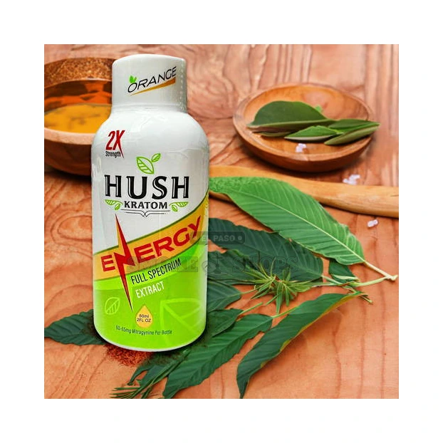 Hush Kratom Energy 2x Strength Extract Shot kratom shot in stock at El Paso Smoke Shop
