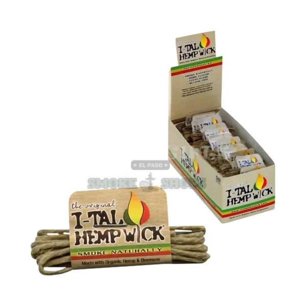 I-Tal hemp wick in El Paso, 3.5 ft roll of beeswax-coated brown hemp twine for a clean slow burn, same-day pickup