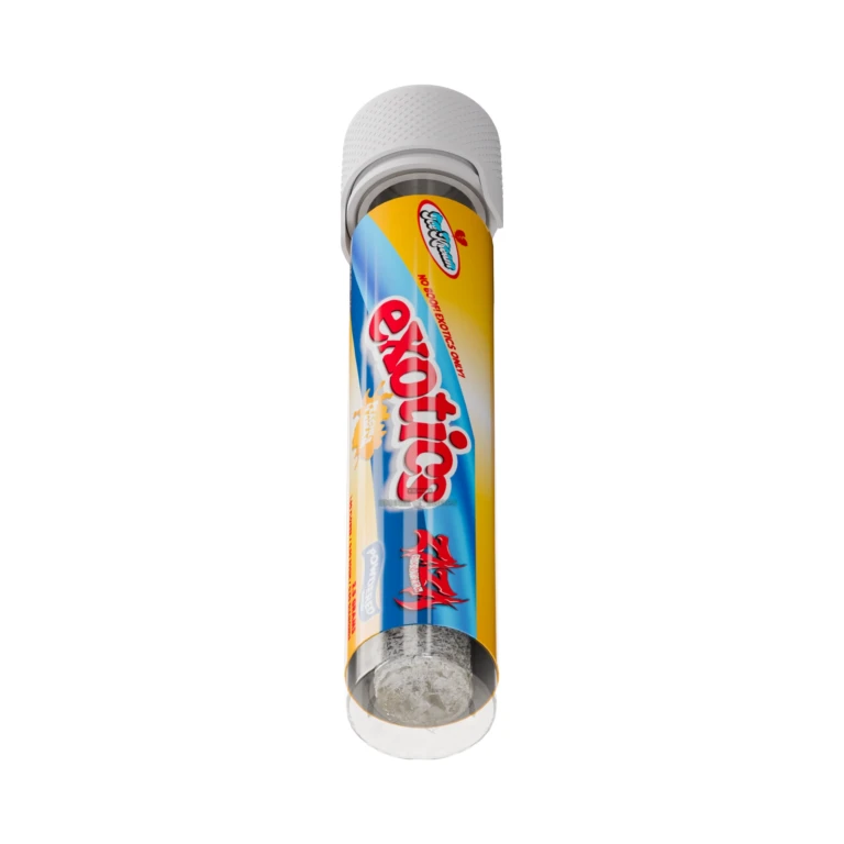 Exotics Hash Hole 2.5G Pre-roll Ice Kream Peaches n Kream close-up at El Paso Smoke Shop, in stock near me for same-day picku