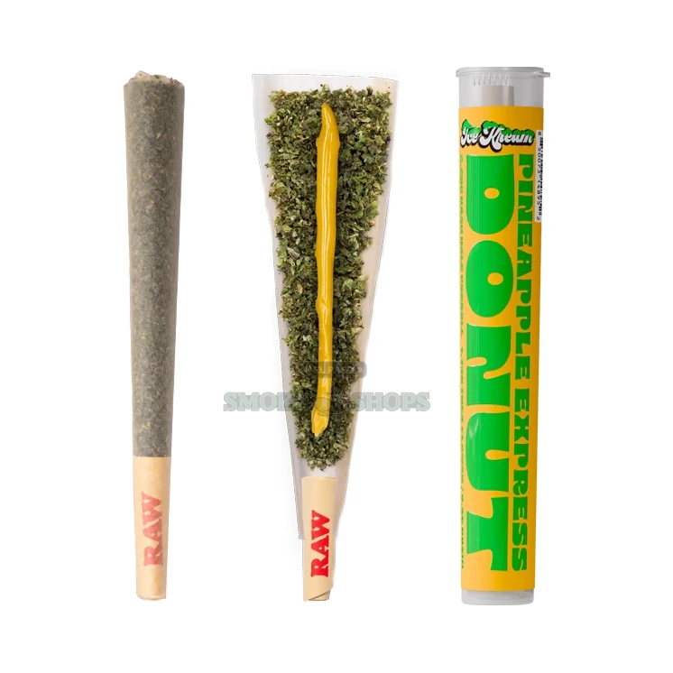 Ice Kream Hash Hole Donuts 20-count display box in El Paso, THCA pre-rolls stocked at 10 stores