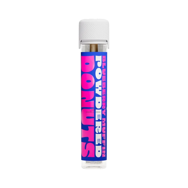 Ice Kream hash hole donut 2.5g in El Paso, powdered sugar finish on a hemp cone, in stock at 10 stores