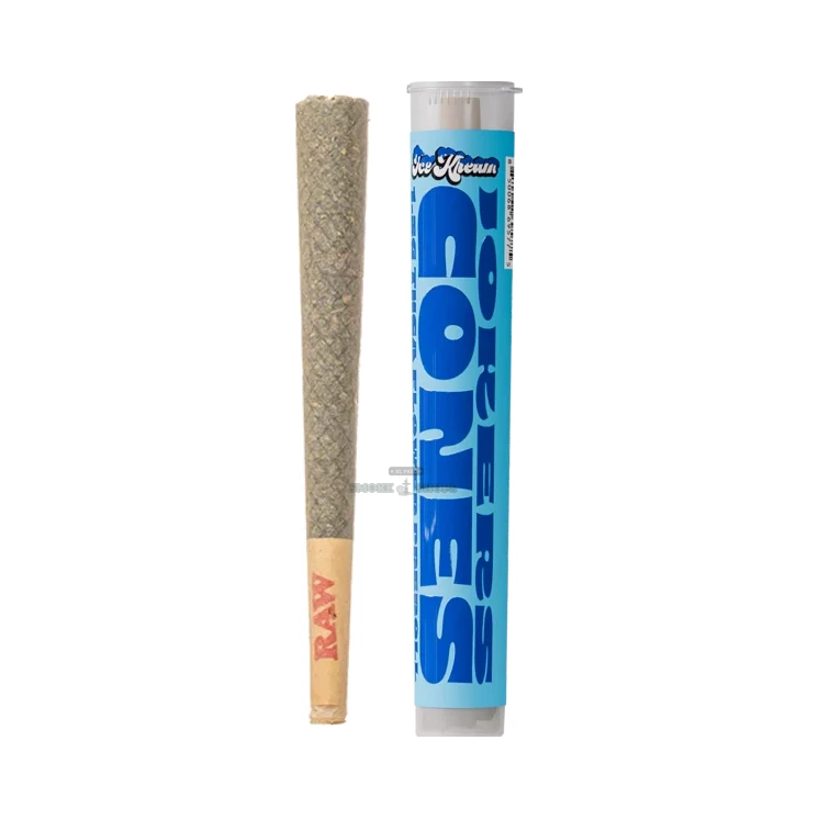 Ice Kream 1.5G pre roll plastic tube in El Paso, THCA hemp flower, 4.72 inch packaging, 21 plus