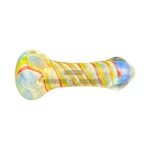 Jamaican Me Swirly Glass Spoon Hand Pipe thumbnail