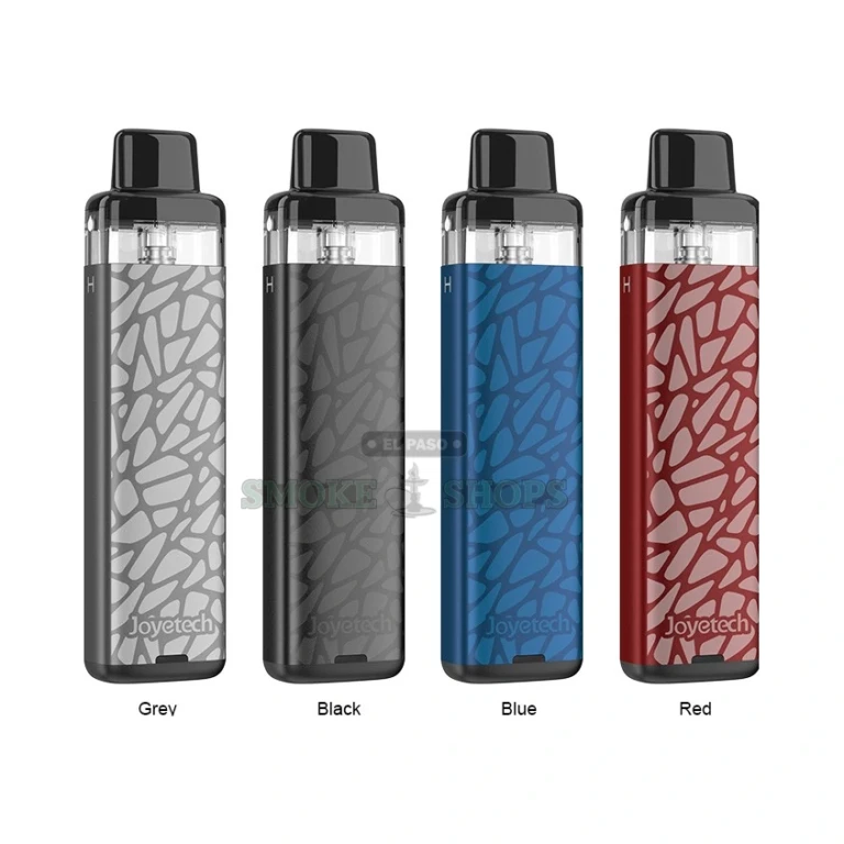 Joyetech eVIO Pod Kit in El Paso showing 0.8ohm mesh pod and slide-to-fill mouthpiece, same-day pickup