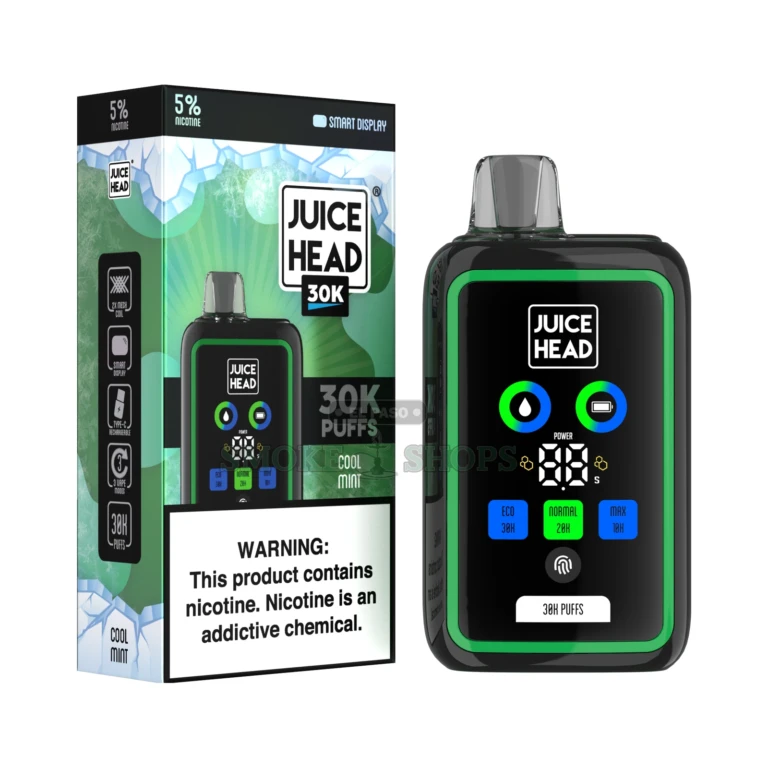 Juicehead 30K USA Compliant JuiceHead Cool Mint at El Paso Smoke Shop, in stock in El Paso for same-day pickup