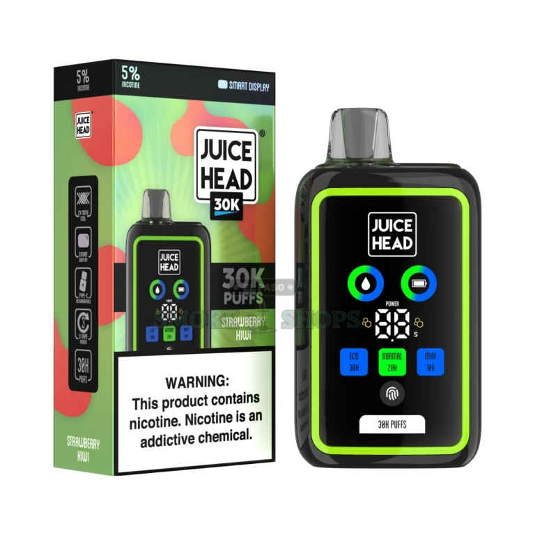 Juicehead 30K USA Compliant JuiceHead Strawberry Kiwi at El Paso Smoke Shop, in stock in El Paso for same-day pickup