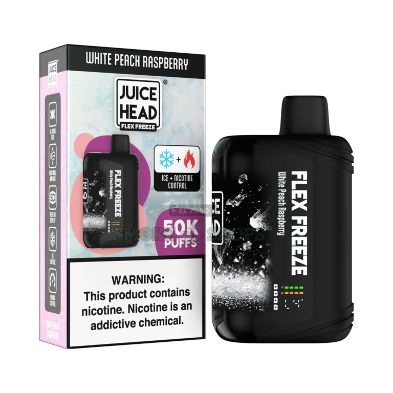 JuiceHead 50K disposable vape with Turbo Boost in El Paso, 50,000 puffs and adjustable airflow, in stock