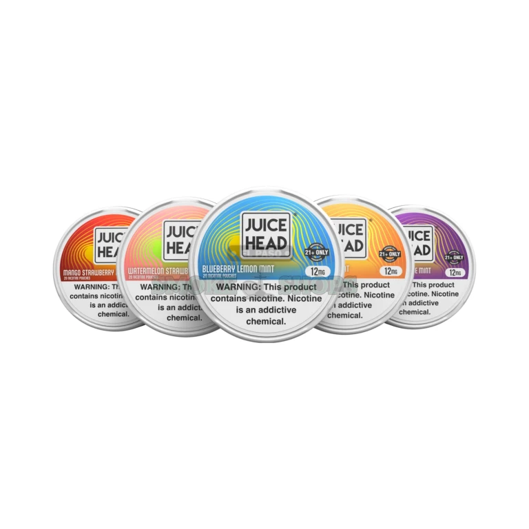 JuiceHead nicotine pouches round plastic can in El Paso, 20 pouches, tobacco-free ZTN formula, pick up today