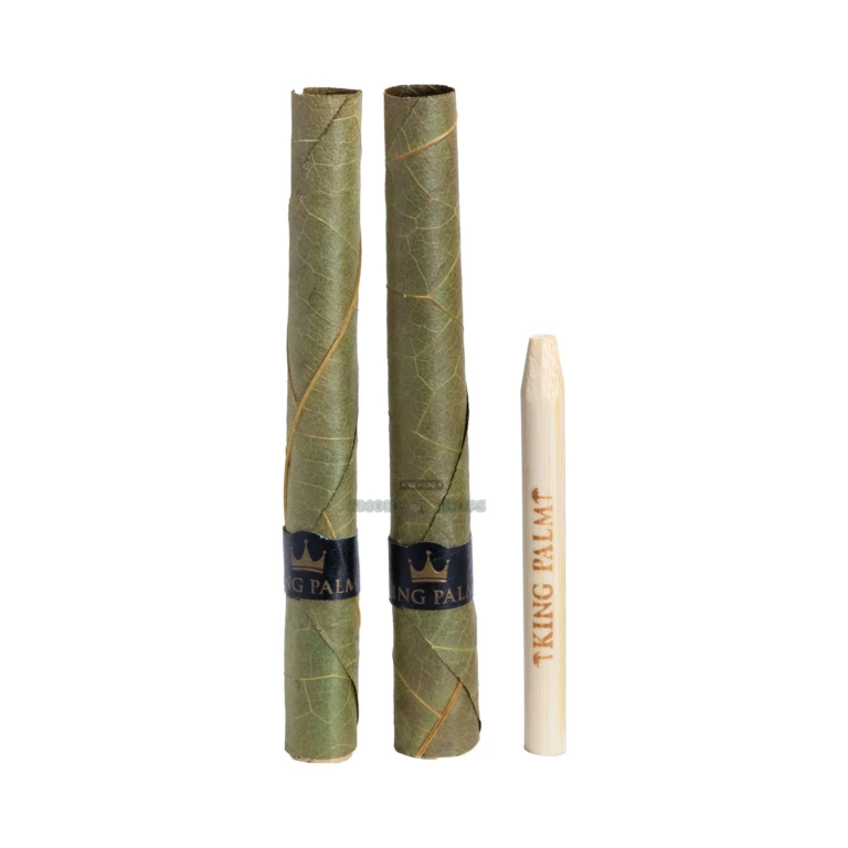 King Palm Flavored Minis corn husk filter tip in El Paso, squeeze to pop flavor, tobacco-free palm leaf cone