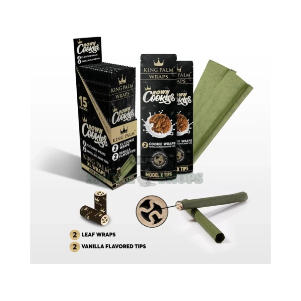 King Palm Palm Wrap pack in El Paso, natural palm-leaf blunt wraps, 2 per pack with flavored Model X tips, same-day pickup