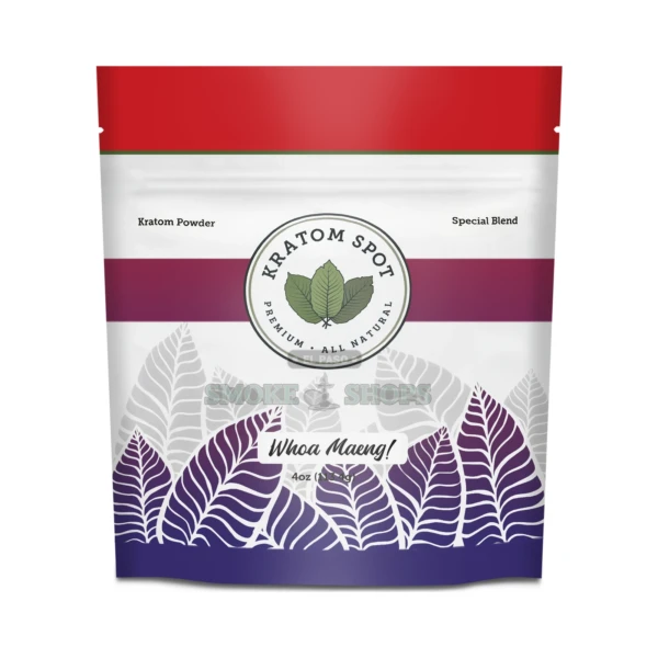 Kratom Spot Woah Maeng! 4oz kratom powder in stock at El Paso Smoke Shop
