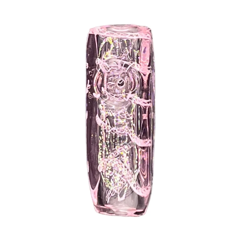 Lavender Squared borosilicate hand pipe in El Paso, pocket-sized spoon with a carb, glass pipe near me