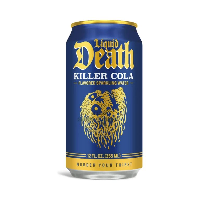 Flavored Sparkling water Liquid Death Killer Cola at El Paso Smoke Shop, in stock for same-day pickup