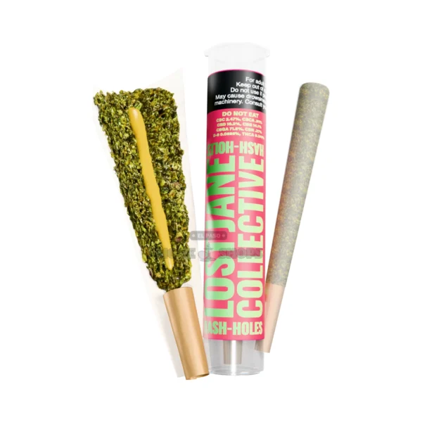 Lost Jane Hash Holes 2g THCA pre-roll in El Paso with rosin liquid diamond hash core, lab tested, same-day pickup