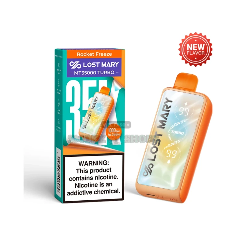 Lost Mary MT35000 disposable vape USB-C charging port in El Paso, 1000 mAh battery, same-day pickup