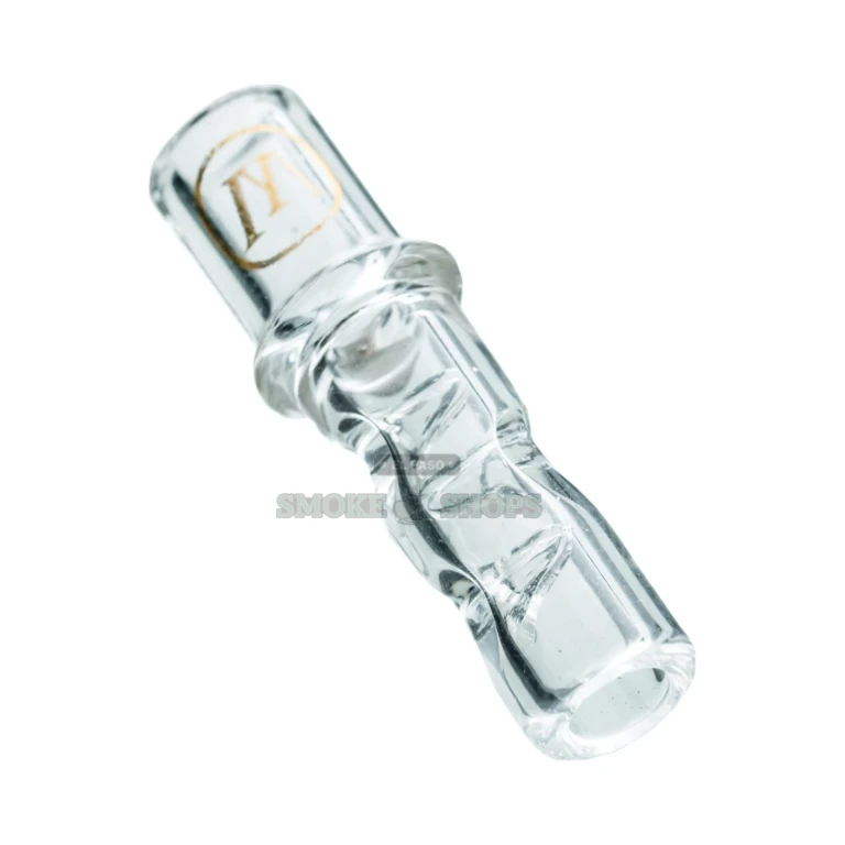 Marley Natural glass filter tip in El Paso, handblown borosilicate crutch with internal pinch baffles, 7mm wide