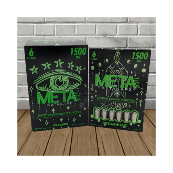 Meta Tabz 1500mg nootropics capsules 6ct in El Paso, Kanna and caffeine blend, 250mg each, same-day pickup