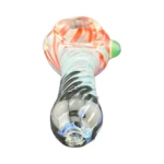 Mini Multi Stripe Glass Spoon Hand Pipe thumbnail